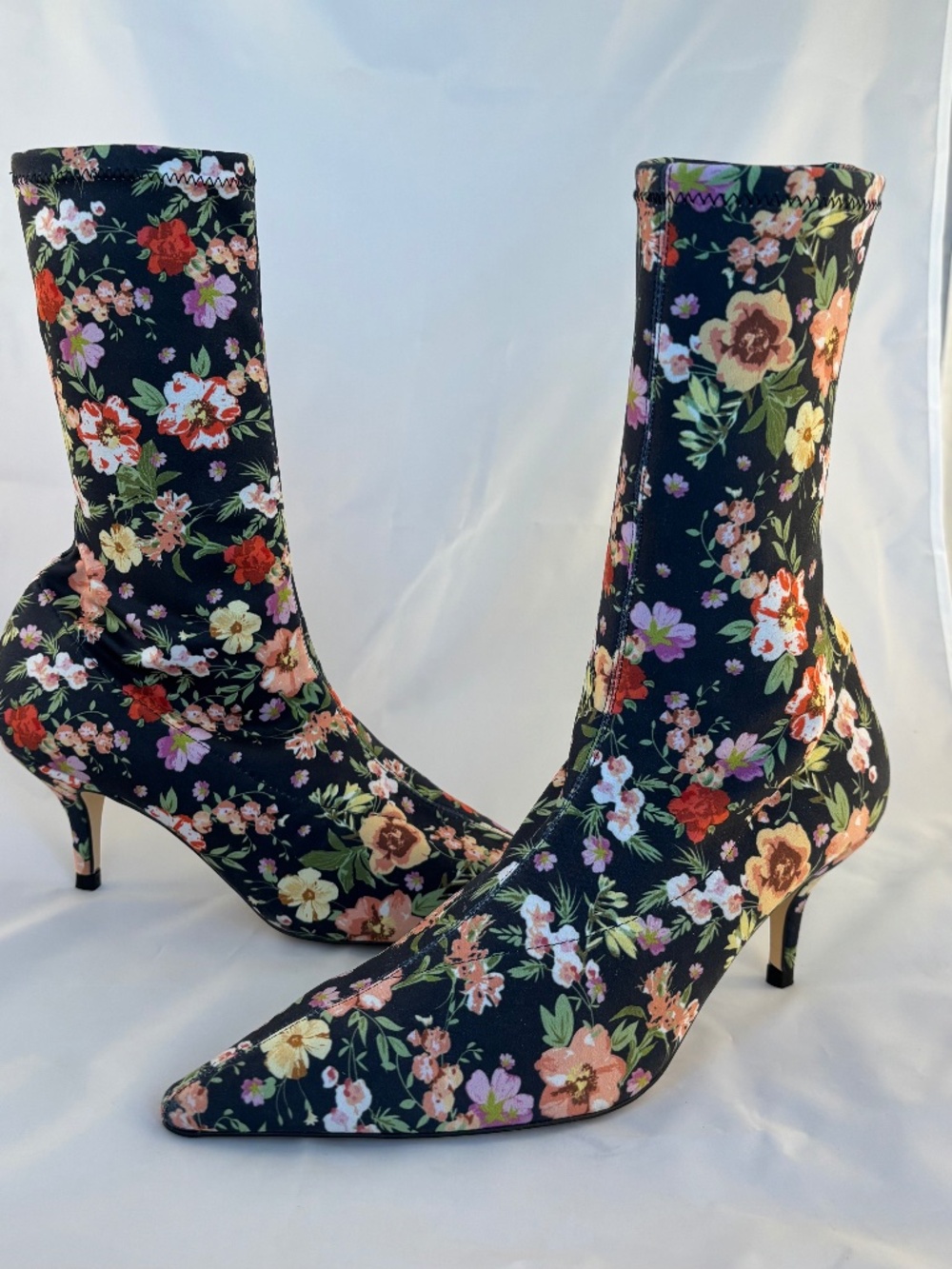 Zara floral print bootie